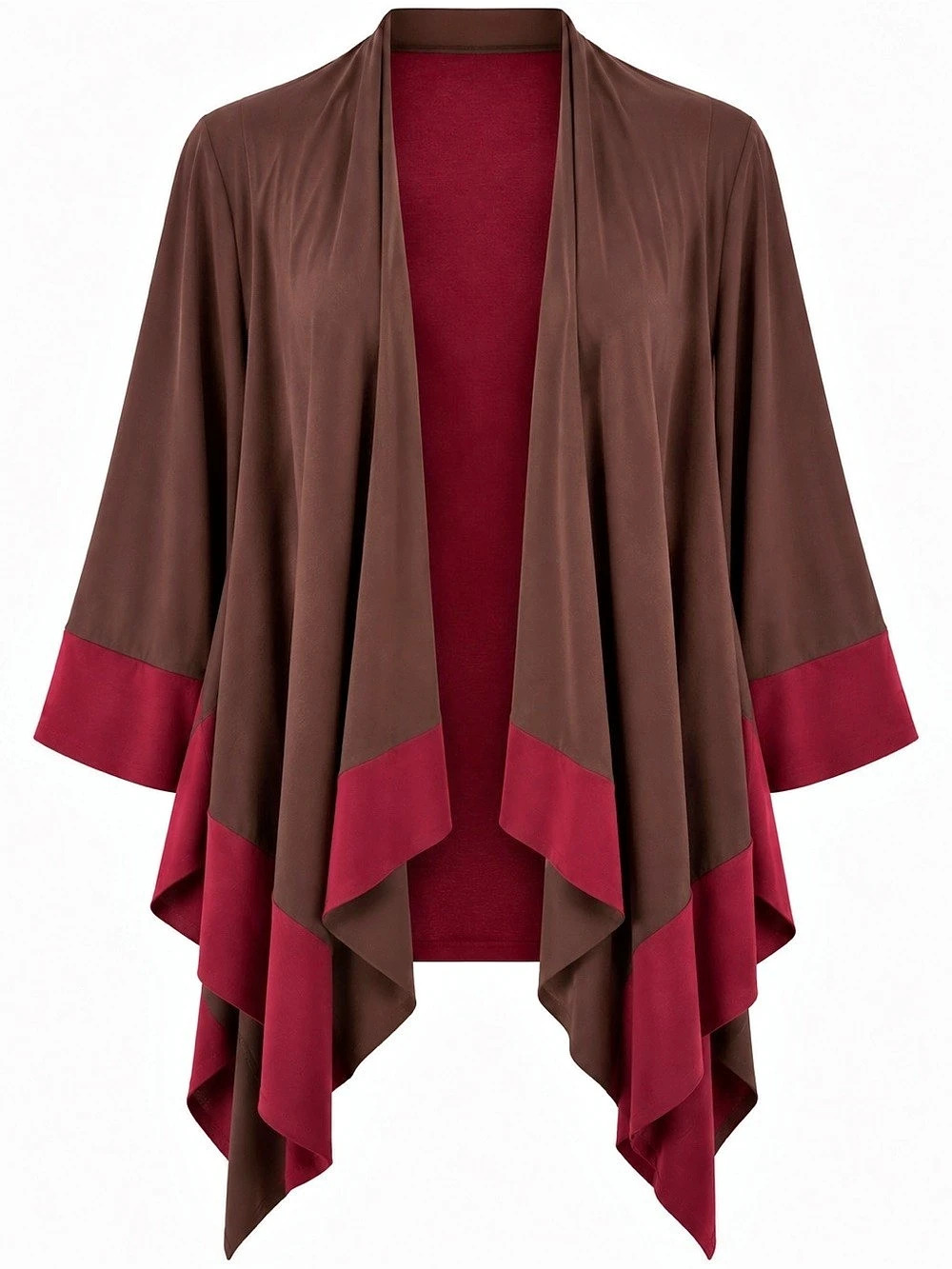 Two-Tone Draped Shrug